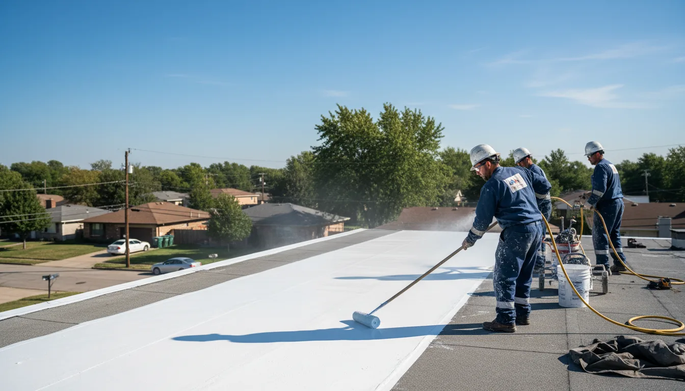Commercial roof coating in Arvonia, VA near me